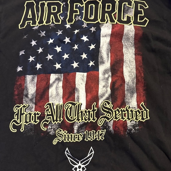 Black Air Force Men's T-Shirt - Picture 5 of 5